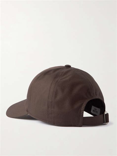 celine logo embroidered cotton gabardine baseball cap  men  porter