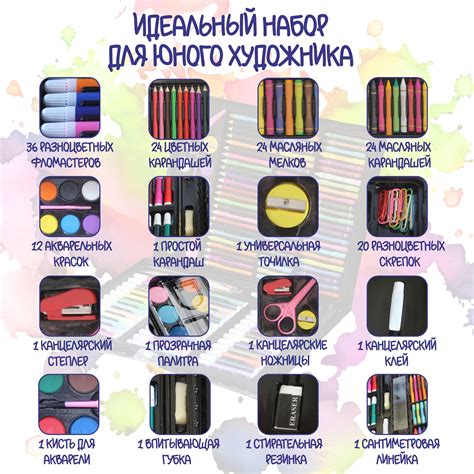 Набор для рисования "Чемоданчик юного художника" 150 предметов ...