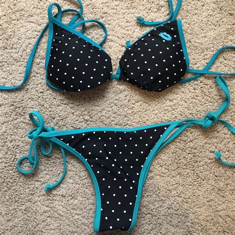Y K Bling Bikini With Kissy Mark Super Cute And Depop