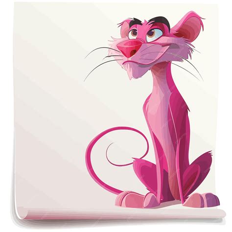 Premium Vector | Pink_panther_cartoon_vector