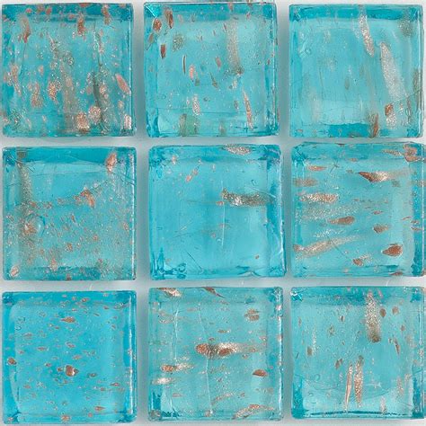 Apatite Aventurina 1x1 Glass Tile E11 169 05s American Glass Mosaics Aquablu Mosaics