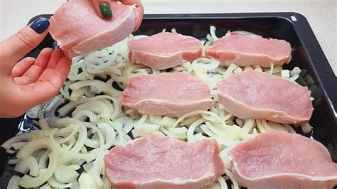 Schweinefleisch Mit Zwiebeln Rezept Schnelle Und Einfache Rezepte