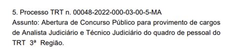 Novo Edital Do Concurso Trt Mg Ser Debatido Nesta Quinta