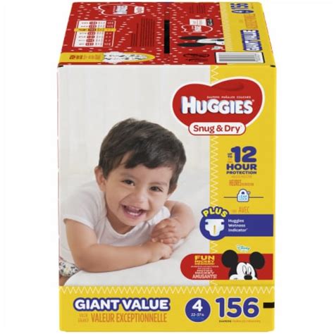 Huggies Snug & Dry Size 4 Diapers, 156 count - Kroger