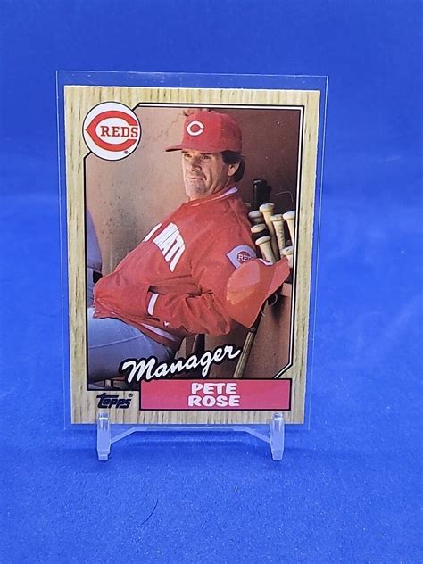 1987 Topps Tiffany 🔥 Pete Rose 🔥 Glossy Sp Rare Ebay