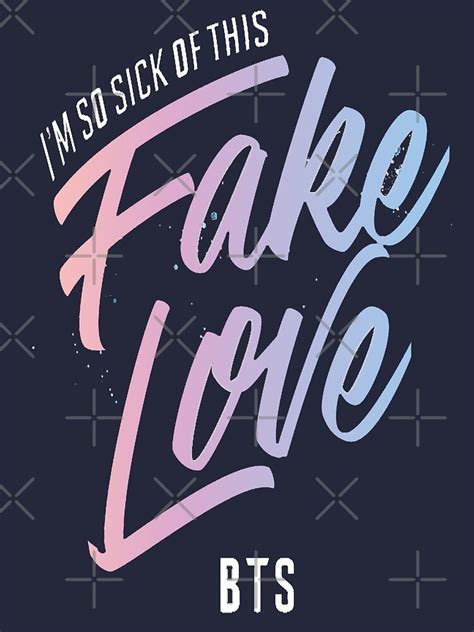 Bts Fake Love Sticker For Sale By Margueritta Redbubble