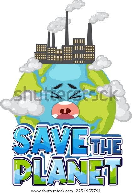 Save Earth Banner Design Illustration Stock Vector Royalty Free