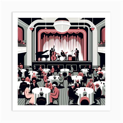 Jazz At The Jazz Club Art Print by DigitalDoodle - Fy