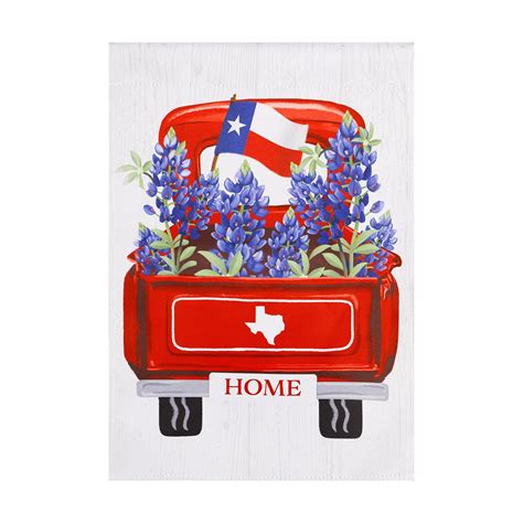 Evergreen Red Truck Suede Garden Flag Shop Outdoor Decor At H E B