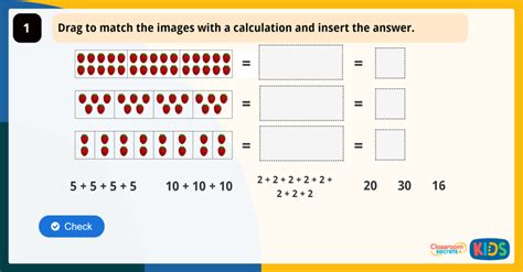 Year 2 Add Equal Groups Game Classroom Secrets Kids