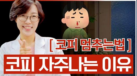 코피 자주 나는 이유 코피 멈추는 법 Youtube