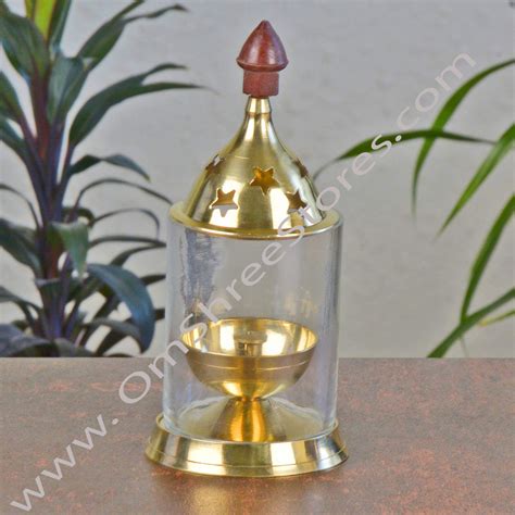 Akhand Diya / Lamp with Glass Cover – OmShreeStores.com