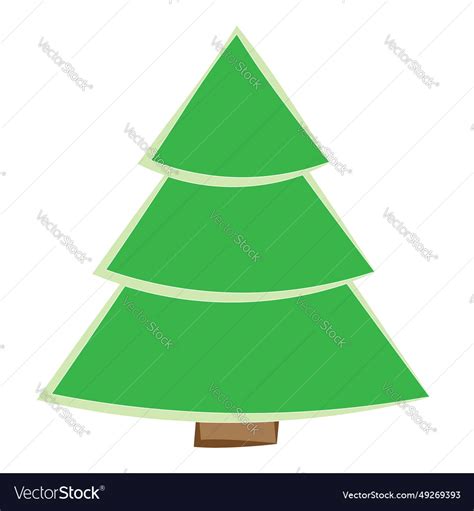 Simple of christmas tree concept Royalty Free Vector Image