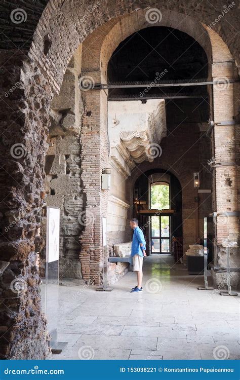 Gallery Of The Tabularium In Capitoline Museum Rome Italy Editorial