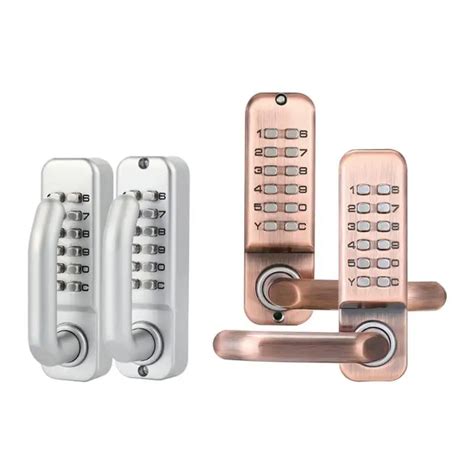 Mechanical Digital Push Button Keypad Door Lock Keyless Code