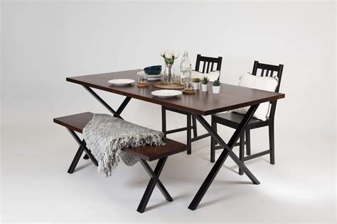 Solid Oak X Frame Kitchen And Dining Tables Grain Frame