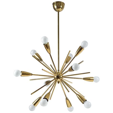 Brass Sputnik Chandelier 1950s At 1stdibs