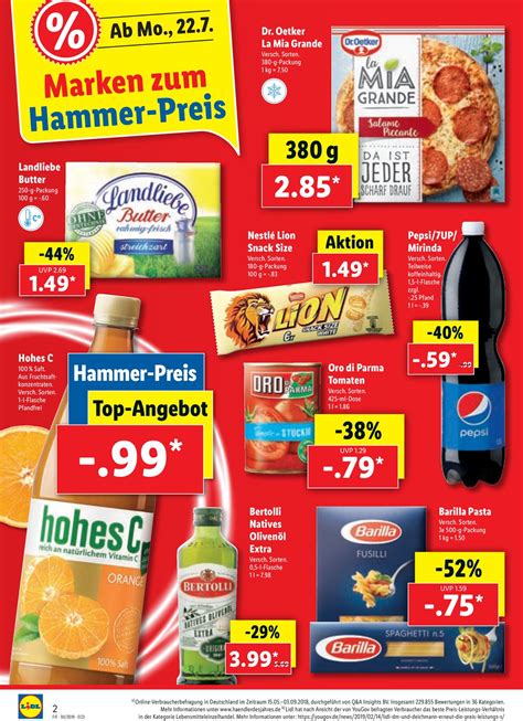 Lidl Aktueller Prospekt 22 07 27 07 2019 2 Jedewoche Rabatte De