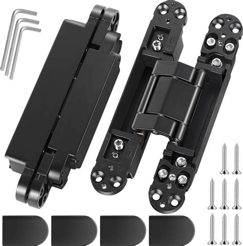 Invisible Door Hinges Pcs Inch Black Hidden Hinges For Doors