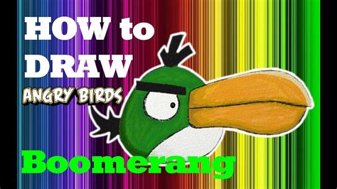 How to draw Angry birds Boomerang Como dibujar Angry birds Как