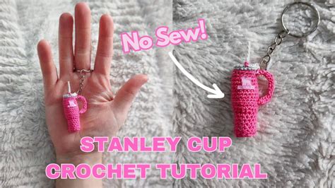 Stanley Cup Keychain Crochet Tutorial Youtube