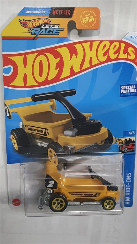 Hot Wheels Draggin Wagon Yellow 141 141 250 2024 Hw Ride Ons