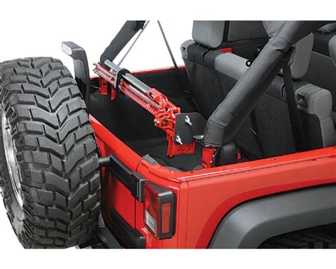 Quadratec Sport Cage Hi Lift Jack Mount Jeep Wrangler 2007 2010 JK HLJM