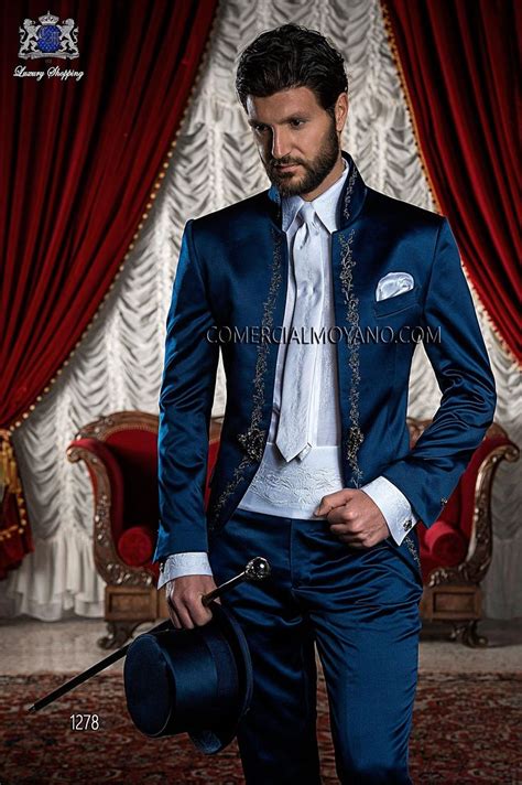 Italian Blue Wedding Suit Model 1278 Ottavio Nuccio Gala Italian Bespoke Cobalt Blue Korean