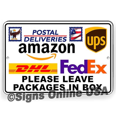 Please Place Packages In Box Etsy