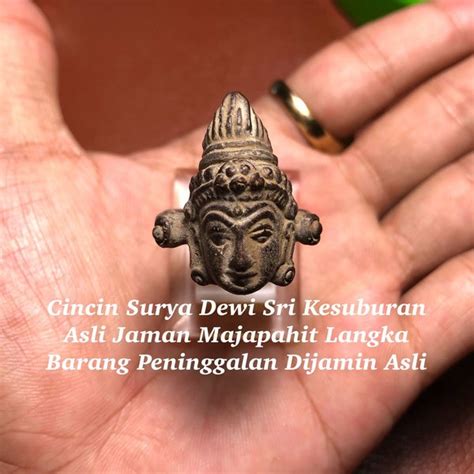 Jual Cincin Kuno Surya Dewi Sri Kesuburan Jaman Majapahit Asli