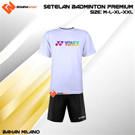 Jual SETELAN BADMINTON DAN BULUTANGKIS KAOS BADMINTON BAJU