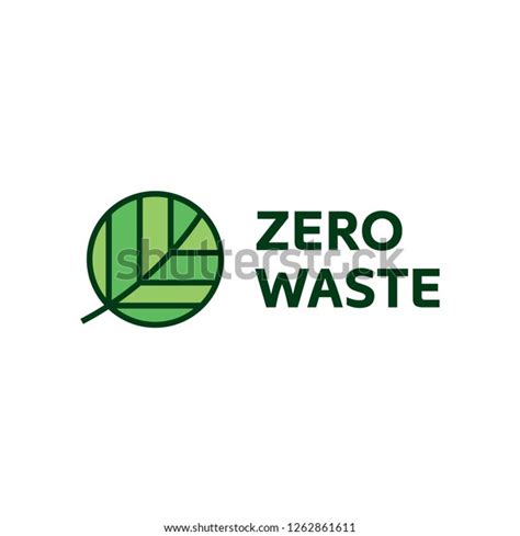 Zero Waste Logo Design Template Vector Stock Vector Royalty Free