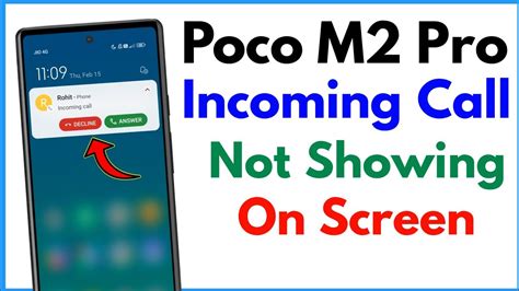 Poco M Pro Incoming Call Not Showing Incoming Call Not Showing Full