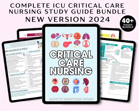 Critical Care Nursing Edition Icu Study Guide Med Surg Nursing