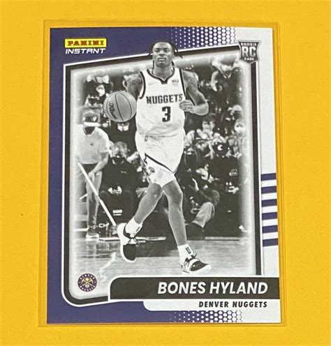 Panini Instant Bones Hyland Black White Rookies Sp Bw