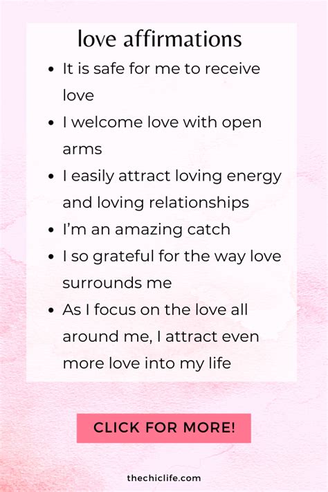 150 Love Affirmations To Help You Manifest And Attract True Love The