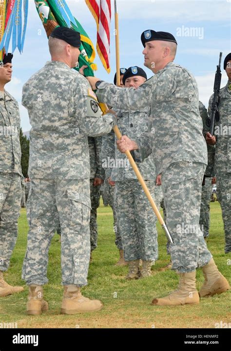 Outgoing 93rd Military Police Battalion Commander Lt Col Richard J Ball Officially