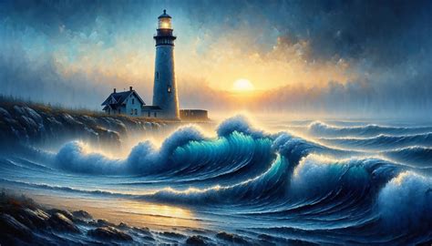 Lighthouse Digital Download Painting. sunset at the Lighthouse ...