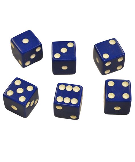 Set of 6 Blue Dice – Dicegames.com