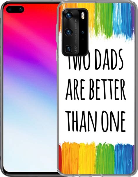 Huawei P Pro Hoesje Quotes Two Dads Are Better Than One