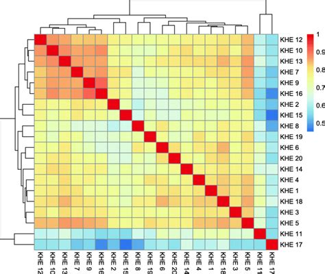 A Heat Map With Hierarchical Clustering Showing The Manhattan Plot Peak Download Scientific