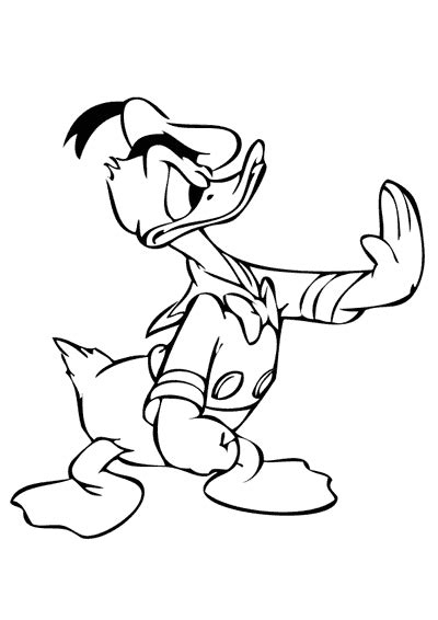 Dessin Donald Duck Dessins Anim S Colorier Coloriages