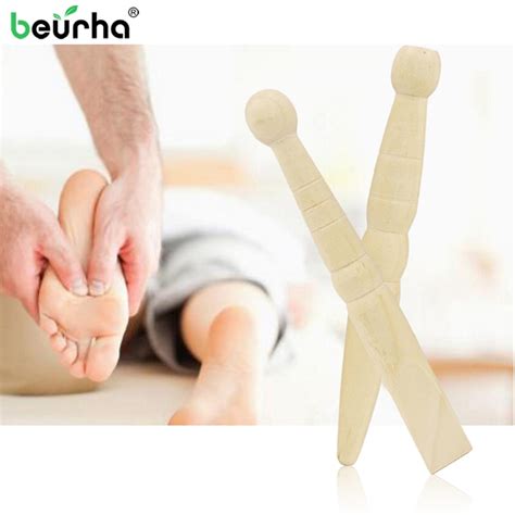 Buy Beurha 2pcs Original Wooden Foot Body Massager