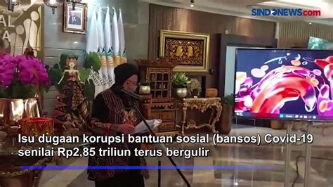 Dugaan Korupsi Bansos Di Jakarta Mensos Buka Suara Video Dailymotion