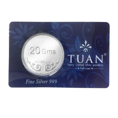 999 BIS HALLMARK SILVER COIN - Tuan BIS Hallmarked 999 Purity 20 Gr ...