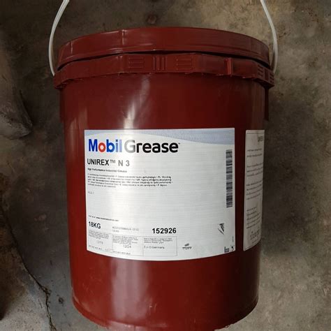 จารบีmobil Unirex N3 ขนาด18kgs High Performance Industrail Grease ผลิตในเยอรมัน Th