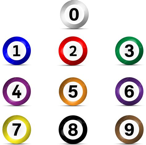 Icône Réaliste De Boules De Bingo Loto Autour De Différentes Couleurs