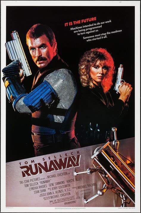 RUNAWAY (1984) | Tom selleck, Movie posters, Classic movie posters