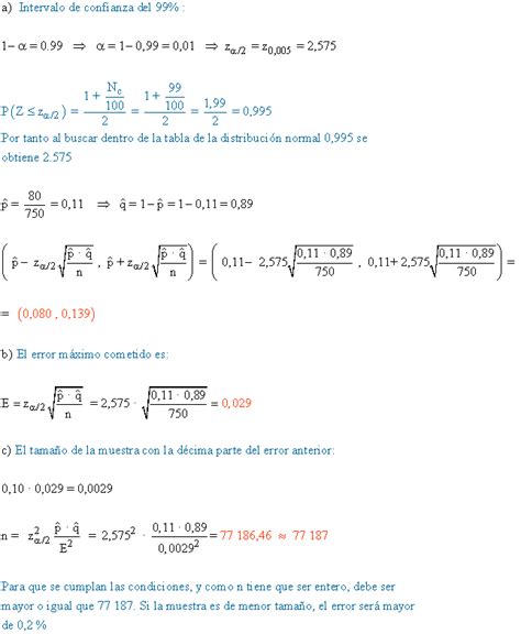 Intervalos De Confianza Ejercicios Resueltos Ejercicios Y Problemas De Intervalos De Confianza