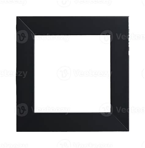 Simple Black Square Frame For Artwork Display Cut Out Transparent